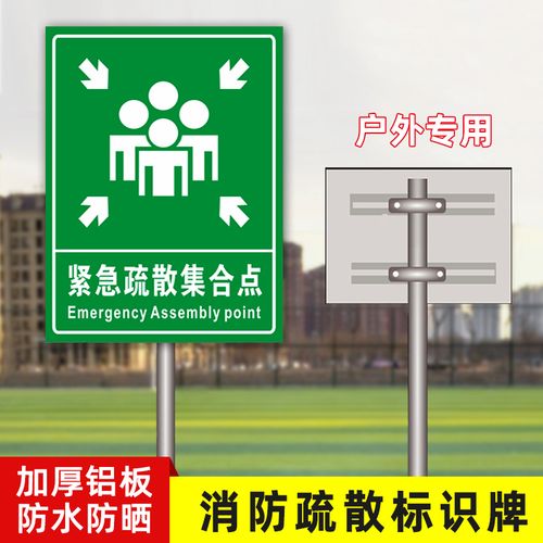 應急避難場所疏散指示標志牌 保障安全疏散的關(guān)鍵標識
